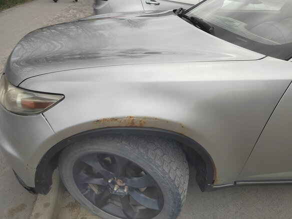 2003 Infiniti FX35 I (S50), серебристый, 599000 рублей - вид 6