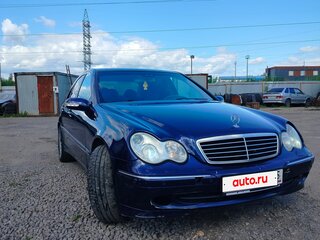 2003 Mercedes-Benz C-Класс 180 II (W203), синий, 420000 рублей, вид 2