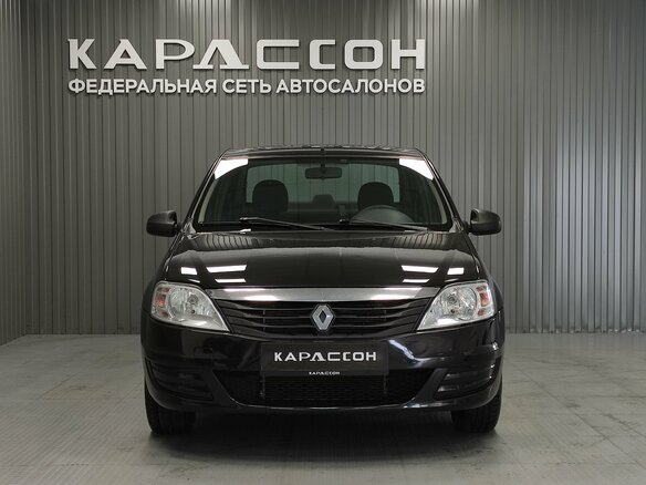 2011 Renault Logan I Рестайлинг, чёрный - вид 2