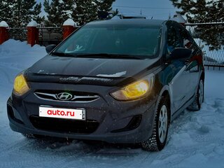 2012 Hyundai Solaris I, чёрный, 770000 рублей, вид 1