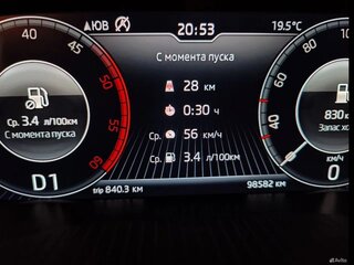 2019 Skoda Octavia III (A7) Рестайлинг, синий, 2000000 рублей, вид 4