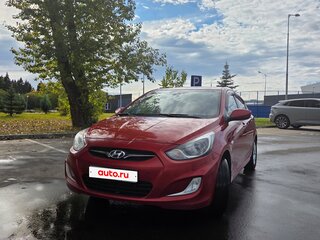 2012 Hyundai Solaris I, красный, 590000 рублей, вид 1
