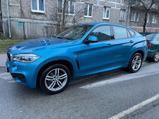 2019 BMW X6 30d II (F16), голубой, 5300000 рублей, вид 2