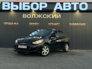 2012 Hyundai Solaris I, чёрный, 710000 рублей, вид 1