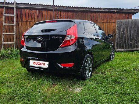 2014 Hyundai Solaris I, чёрный, 824000 рублей, вид 3