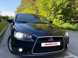2014 Mitsubishi Lancer X Рестайлинг, синий, 740000 рублей, вид 1