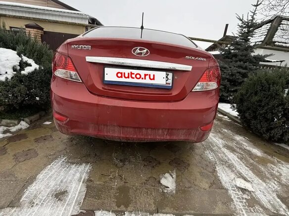 2012 Hyundai Solaris I, красный, 830000 рублей - вид 2