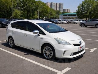 2013 Toyota Prius Alpha I (ZVW40/41), белый, 999990 рублей, вид 1