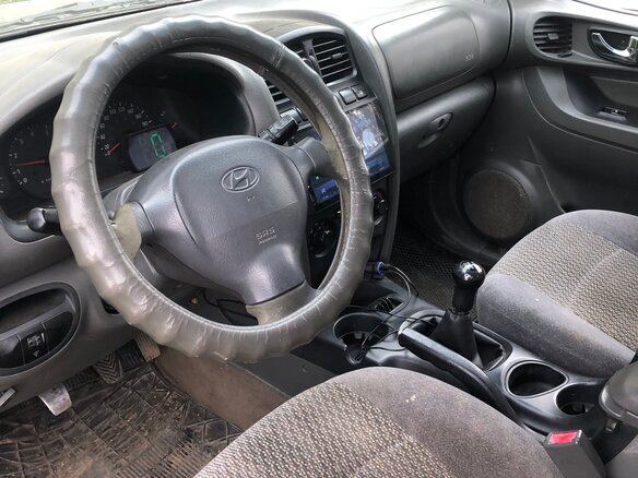 2004 Hyundai Santa Fe I, чёрный, 240000 рублей - вид 7