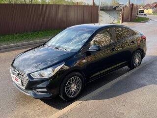 2017 Hyundai Solaris II, чёрный, 1100000 рублей, вид 2