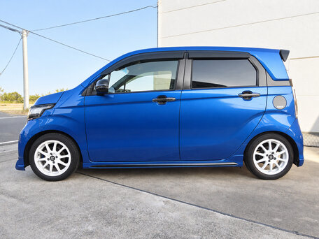2018 Honda N-WGN I Рестайлинг, синий, 750000 рублей, вид 4