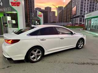 2018 Hyundai Sonata VII (LF) Рестайлинг, белый, 1950000 рублей, вид 2
