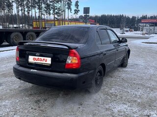 2008 Hyundai Accent ТагАЗ II, чёрный, 330000 рублей, вид 4
