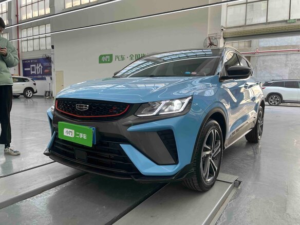 2022 Geely Binyue I Рестайлинг, голубой