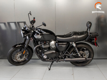 2018 Triumph Bonneville T100, чёрный, 836601 рублей, вид 4