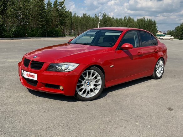 2007 BMW 3 серии 325i V (E90/E91/E92/E93), красный, 950000 рублей - вид 5