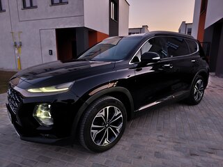 2020 Hyundai Santa Fe IV, чёрный, 3250000 рублей, вид 5
