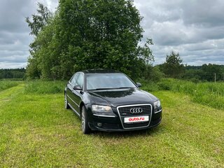 2007 Audi A8 Long II (D3) Рестайлинг, чёрный, 1300000 рублей, вид 2
