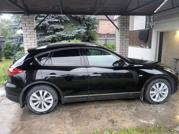 2010 Infiniti EX37 I (J50), чёрный, 1250000 рублей - вид 2