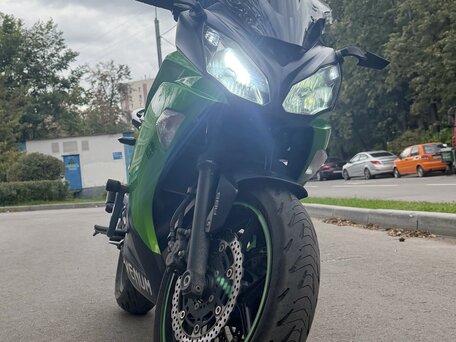 2014 Kawasaki ER-6F (Ninja 650R), зелёный, 425000 рублей, вид 1