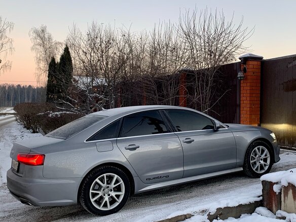 2015 Audi A6 IV (C7) Рестайлинг, серый, 2800000 рублей - вид 11