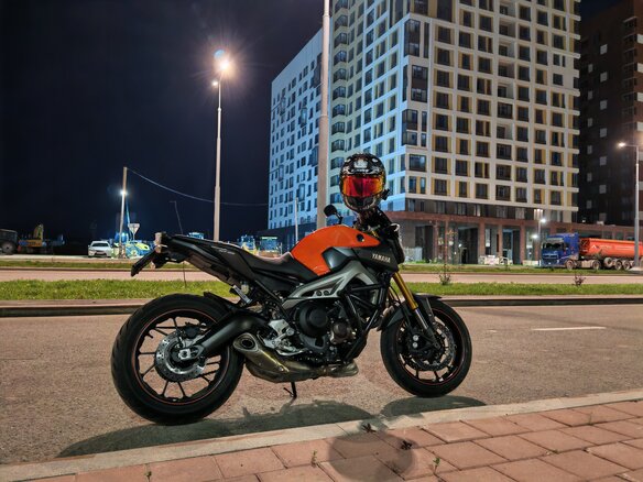 2014 Yamaha MT-09 (FZ-09), оранжевый, 760000 рублей - вид 5