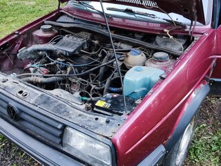 1990 Volkswagen Golf II, пурпурный, 120000 рублей, вид 4