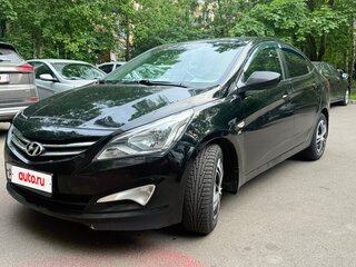 2015 Hyundai Solaris I Рестайлинг, чёрный, 561000 рублей, вид 1