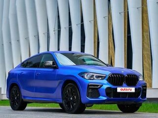 2022 BMW X6 40d III (G06), синий, 8400000 рублей, вид 4