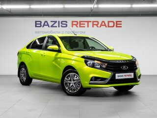 2015 Lada (ВАЗ) Vesta I, зелёный, 620000 рублей, вид 3