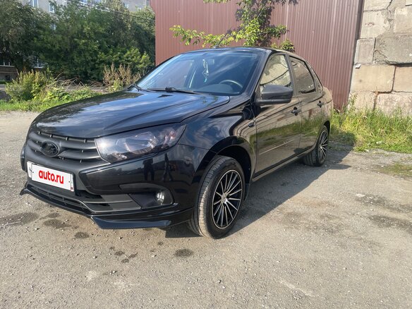 2019 Lada (ВАЗ) Granta I Рестайлинг, чёрный, 599999 рублей - вид 1
