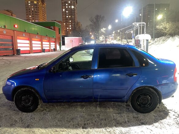 2006 Lada (ВАЗ) Kalina I, синий, 180000 рублей - вид 8