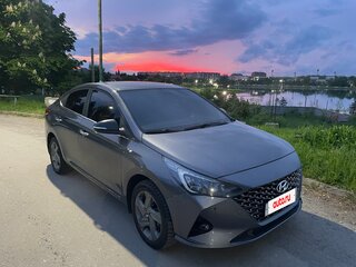 2021 Hyundai Solaris II Рестайлинг, серый, 1350000 рублей, вид 4
