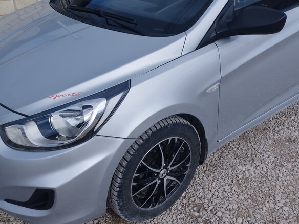 2011 Hyundai Solaris I, серебристый, 730000 рублей - вид 7