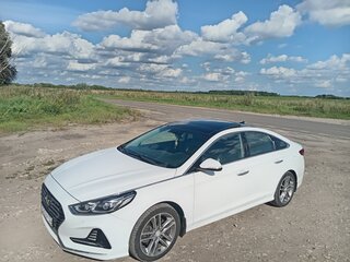 2018 Hyundai Sonata VII (LF) Рестайлинг, белый, 2100000 рублей, вид 2