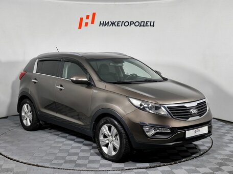 2013 Kia Sportage III, коричневый, 1139000 рублей, вид 3