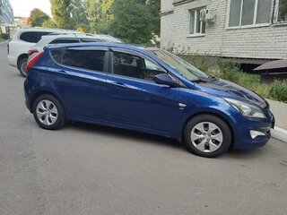2015 Hyundai Solaris I Рестайлинг, синий, 979000 рублей, вид 4