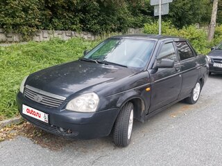 2008 Lada (ВАЗ) Priora I, чёрный, 210000 рублей, вид 1