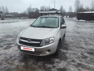 2014 Lada (ВАЗ) Granta I, серебристый, 315000 рублей, вид 2