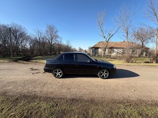 2008 Hyundai Accent ТагАЗ II, чёрный, 450000 рублей, вид 3