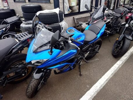 2019 Kawasaki Ninja 650, синий, 695000 рублей, вид 2