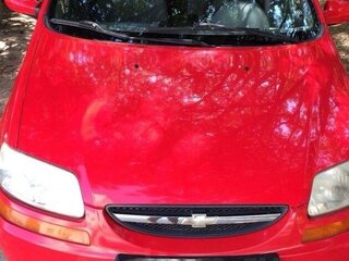 2005 Chevrolet Aveo I, красный, 340000 рублей, вид 1