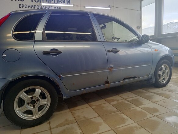 2007 Lada (ВАЗ) Kalina I, серый, 165000 рублей - вид 6