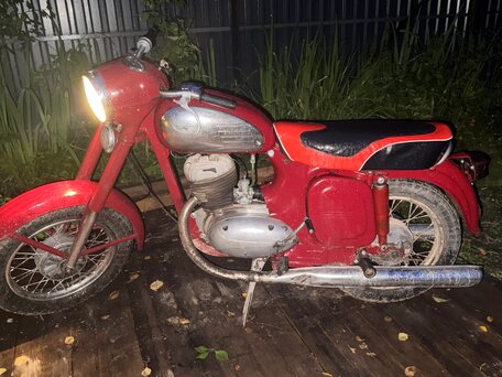 1962 Jawa 250, красный, 250000 рублей, вид 2