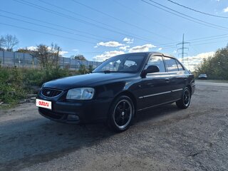 2008 Hyundai Accent ТагАЗ II, чёрный, 229000 рублей, вид 1