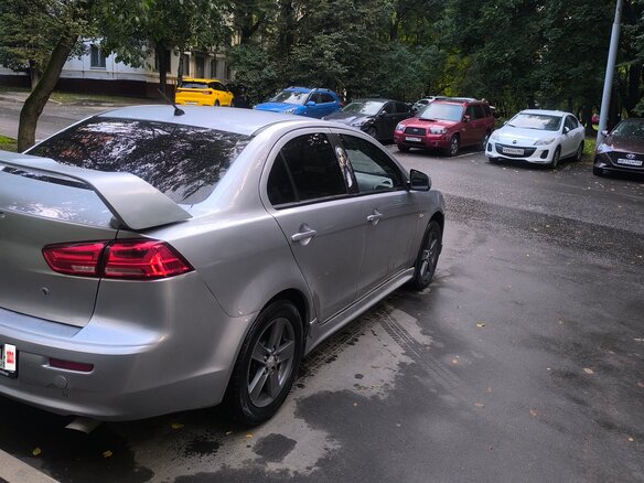 2007 Mitsubishi Lancer X, серебристый - вид 5