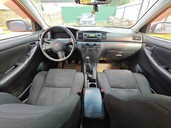 2005 Toyota Corolla IX (E120, E130) Рестайлинг, красный, 250000 рублей - вид 5