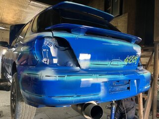 2002 Subaru Impreza WRX II, синий, 777000 рублей, вид 5