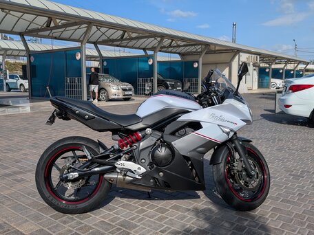 2013 Kawasaki ER-4F (Ninja 400R), белый, 500000 рублей, вид 1