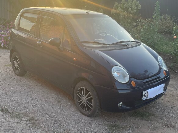 2008 Daewoo Matiz I Рестайлинг, синий, 105000 рублей - вид 2